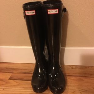 Hunter original tall black boots